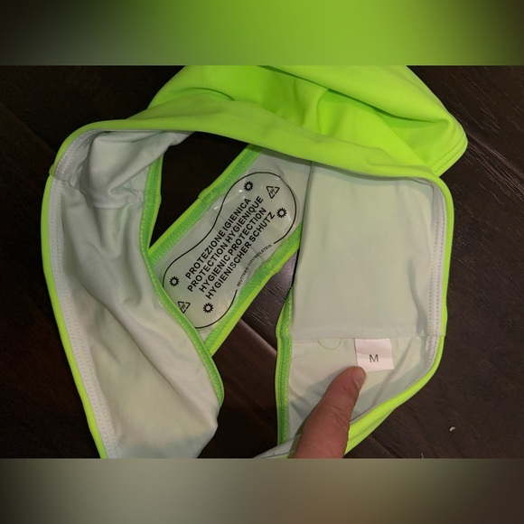 💚 NWOT! Neon Green Cheeky Bikini - Picture 3 of 4